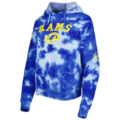 Women's Cloud Dye Fleece Pullover Hoodie - Los Angeles Rams Hoodies