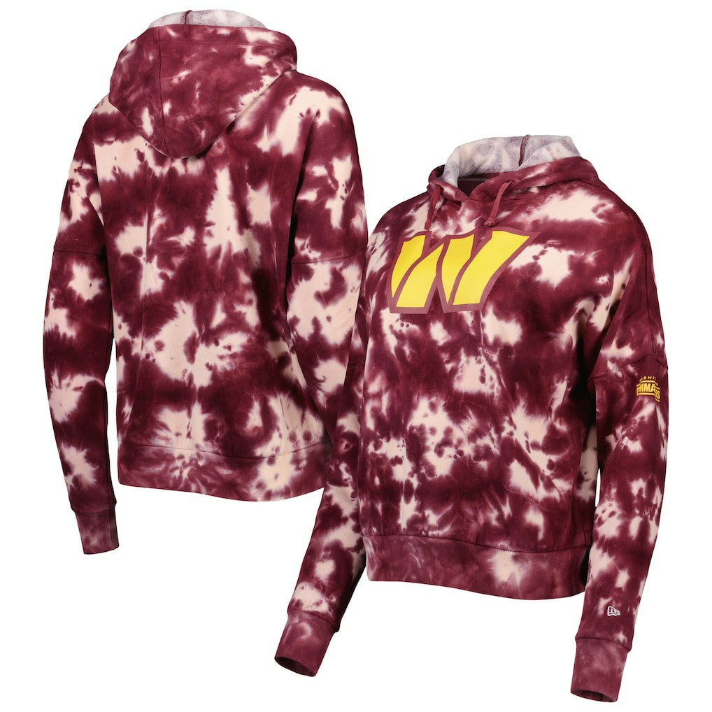 Women's Cloud Dye Fleece Pullover Hoodie - Washington Commanders Hoodies