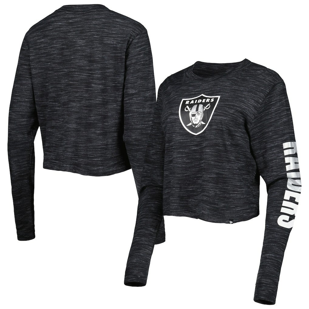 Women's Crop Long Sleeve T-Shirt - Las Vegas Raiders T-shirts