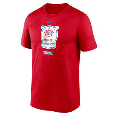 Red Miami Marlins Nike City Connect Logo T-Shirt
