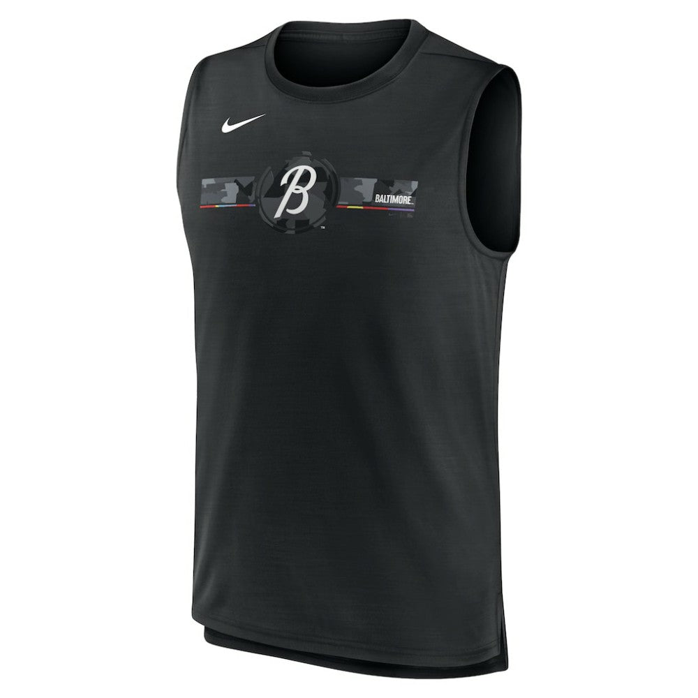 Black Baltimore Orioles Nike City Connect Muscle Tank