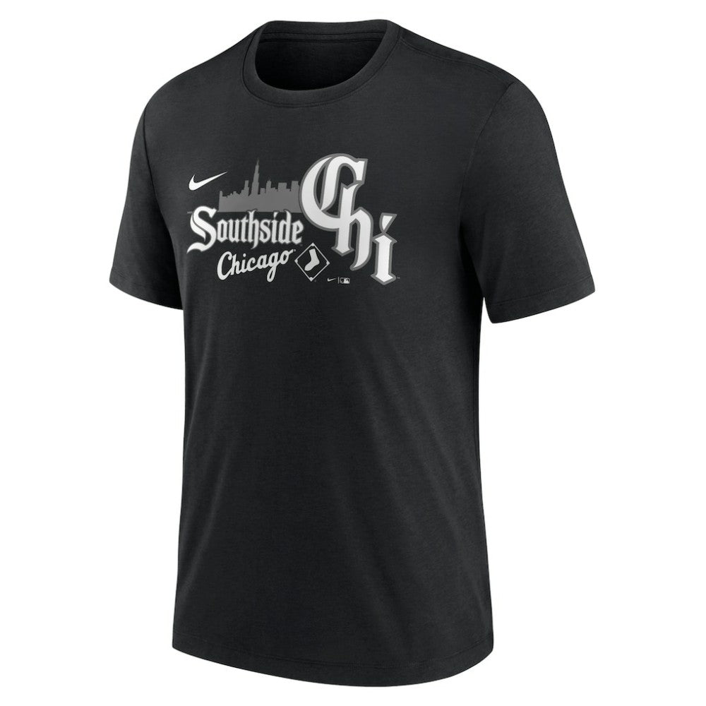 Black Chicago White Sox Nike City Connect Tri-Blend T-Shirt