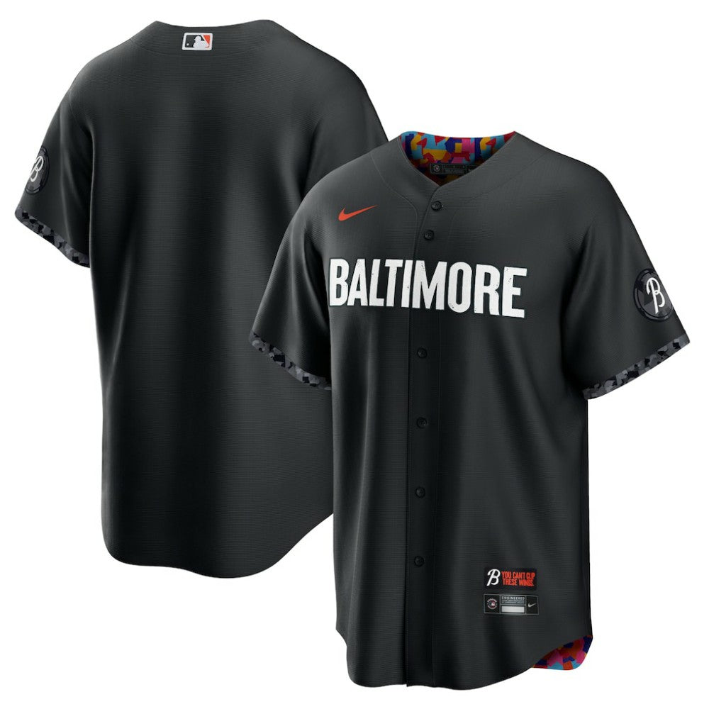 Black Baltimore Orioles Nike City Connect Replica Jersey