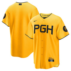 Gold Pittsburgh Pirates Nike City Connect Replica Jersey