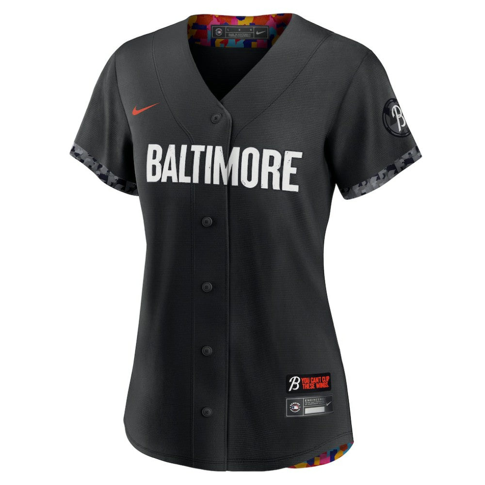 Black Baltimore Orioles Nike Women's City Connect Replica Jersey