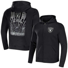 NFL x Darius Rucker Collection Rocker Full-Zip Hoodie - Las Vegas Raiders Hoodies