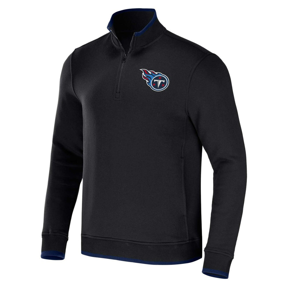 NFL x Darius Rucker Collection Logo Quarter-Zip Top - Tennessee Titans Tops