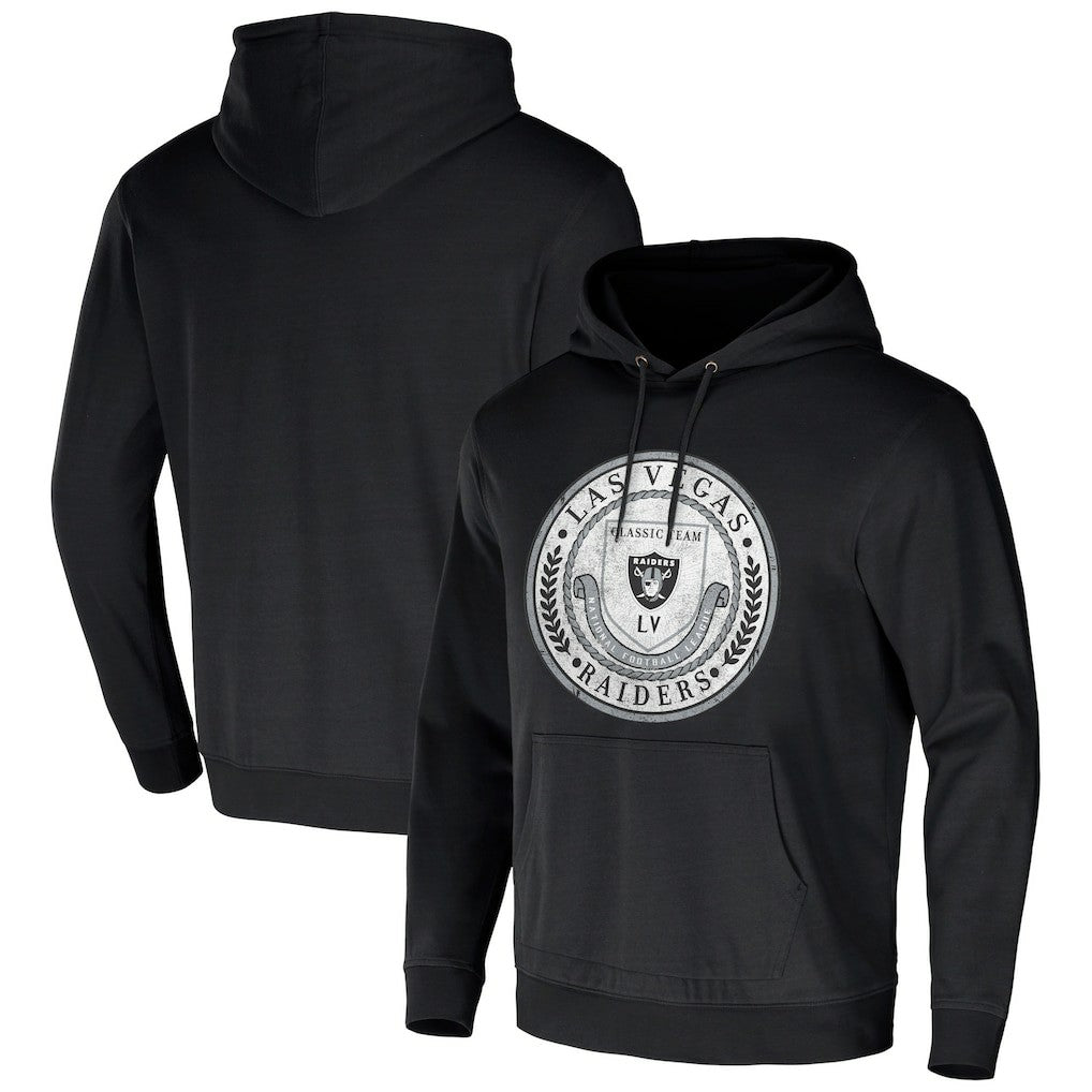 NFL x Darius Rucker Collection Washed Pullover Hoodie - Las Vegas Raiders Hoodies