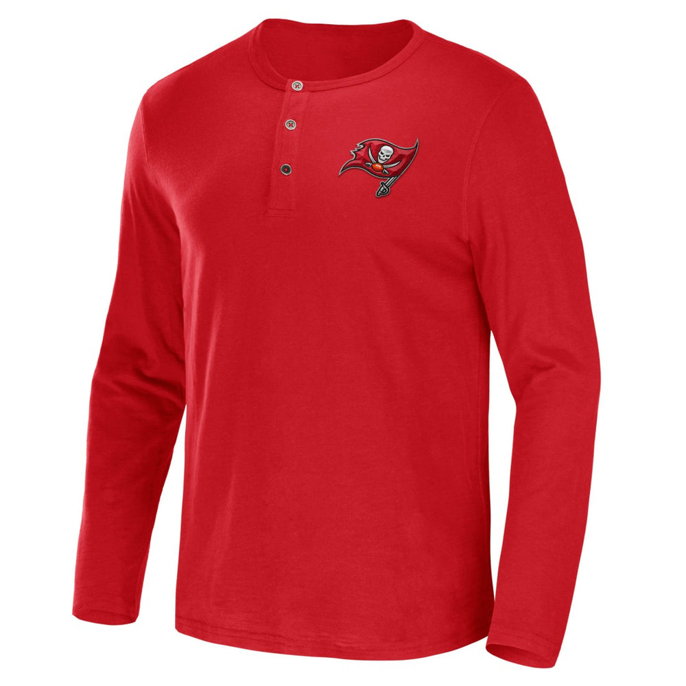 NFL x Darius Rucker Collection Slub Jersey Henley Long Sleeve T-Shirt - Tampa Bay Buccaneers T-shirts