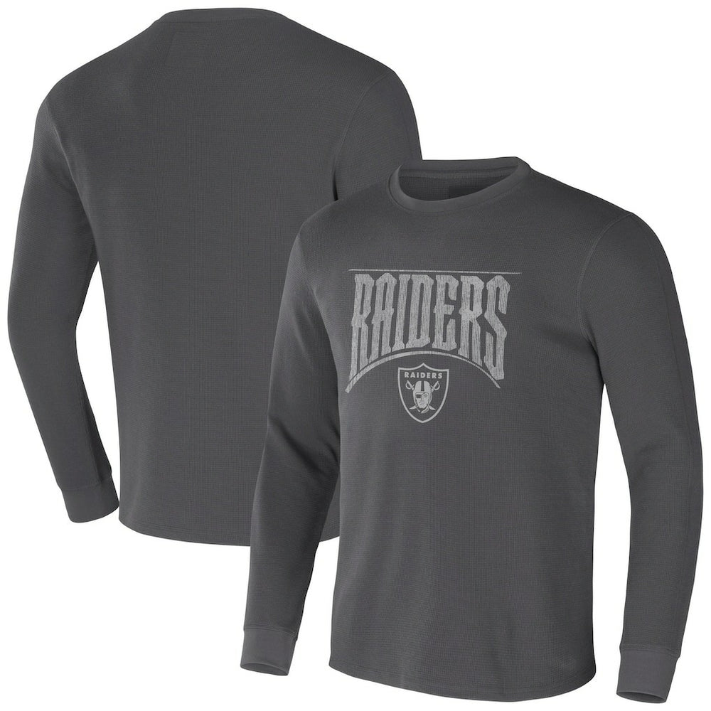 NFL x Darius Rucker Collection Long Sleeve Thermal T-Shirt - Las Vegas Raiders T-shirts