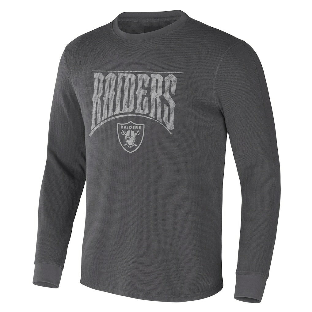 NFL x Darius Rucker Collection Long Sleeve Thermal T-Shirt - Las Vegas Raiders T-shirts
