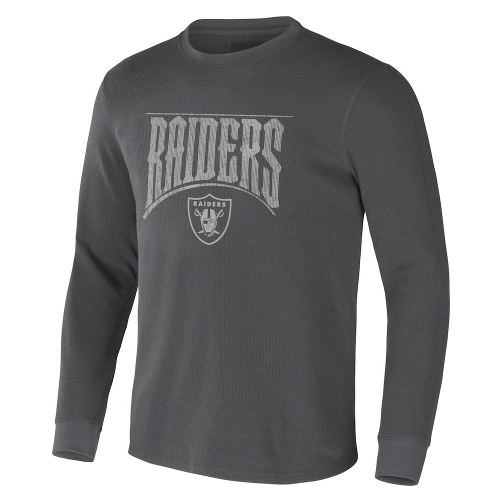 NFL x Darius Rucker Collection Long Sleeve Thermal T-Shirt - Las Vegas Raiders T-shirts