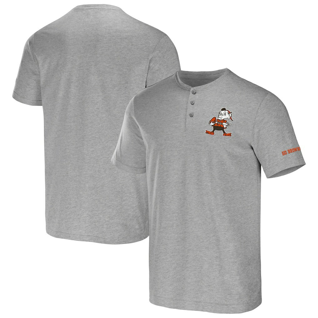 NFL x Darius Rucker Collection Henley T-Shirt - Cleveland Browns T-shirts