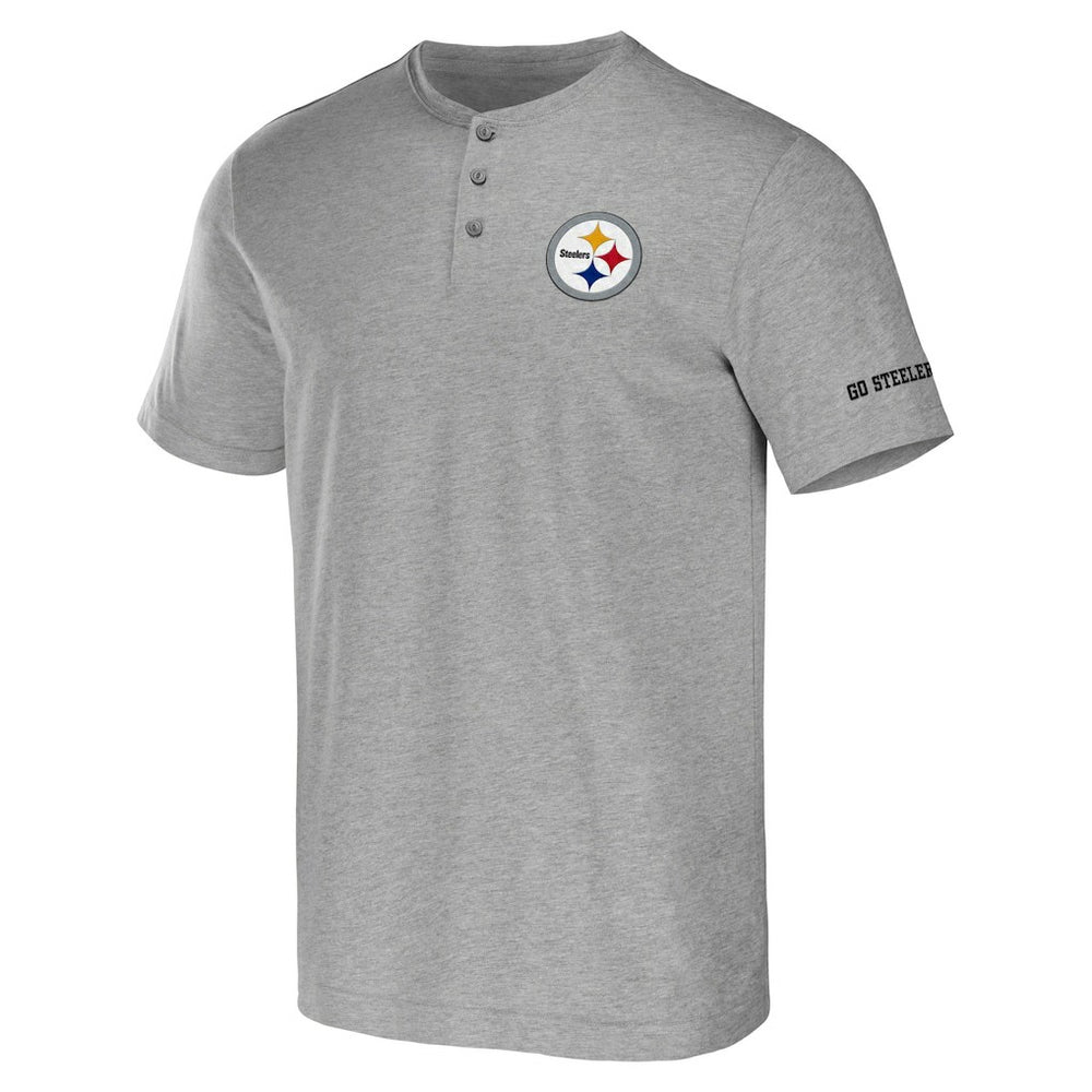 NFL x Darius Rucker Collection Henley T-Shirt - Pittsburgh Steelers T-shirts