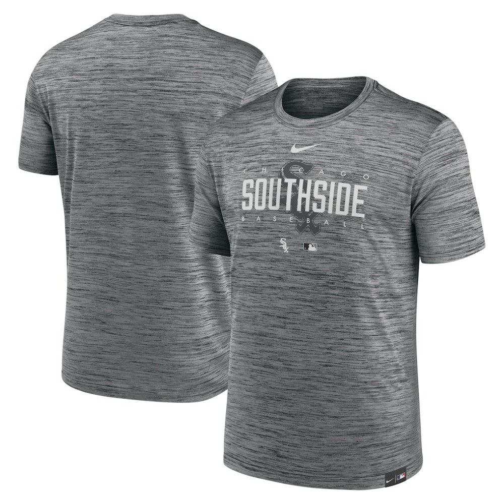 Anthracite Chicago White Sox Nike City Connect Velocity Practice Performance T-Shirt