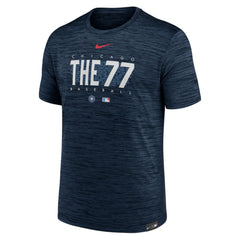 Navy Chicago Cubs Nike City Connect Velocity Practice Performance T-Shirt