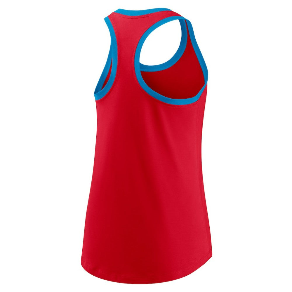 Red Miami Marlins Nike Women's City Connect Tri-Blend Tank Top