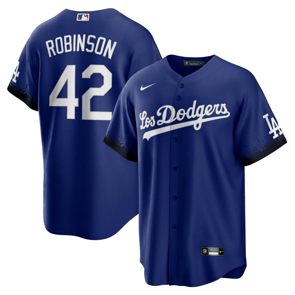 Royal Jackie Robinson Los Angeles Dodgers Nike City Connect Replica Player Jersey