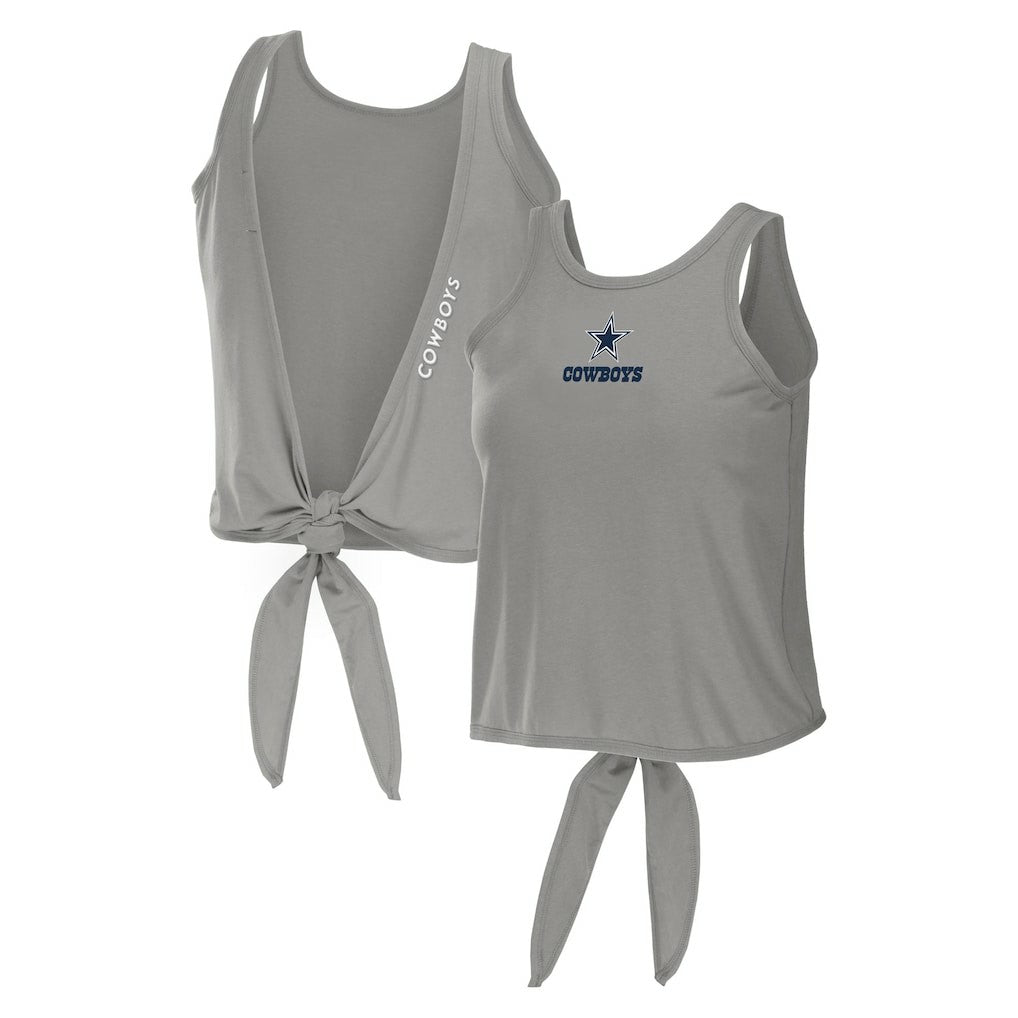 WEAR by Erin Andrews Women's Open Back Twist Tie Tank Top - Dallas Cowboys Tops