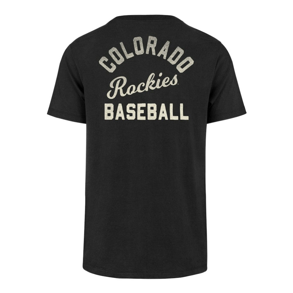 Black Colorado Rockies '47 Turn Back Franklin T-Shirt