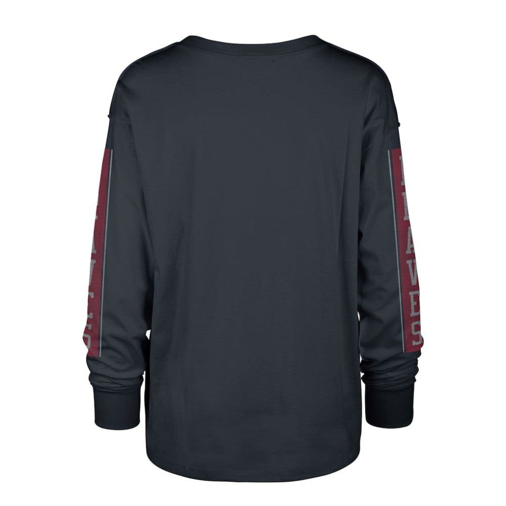 Navy Atlanta Braves '47 Women's Statement Long Sleeve T-Shirt