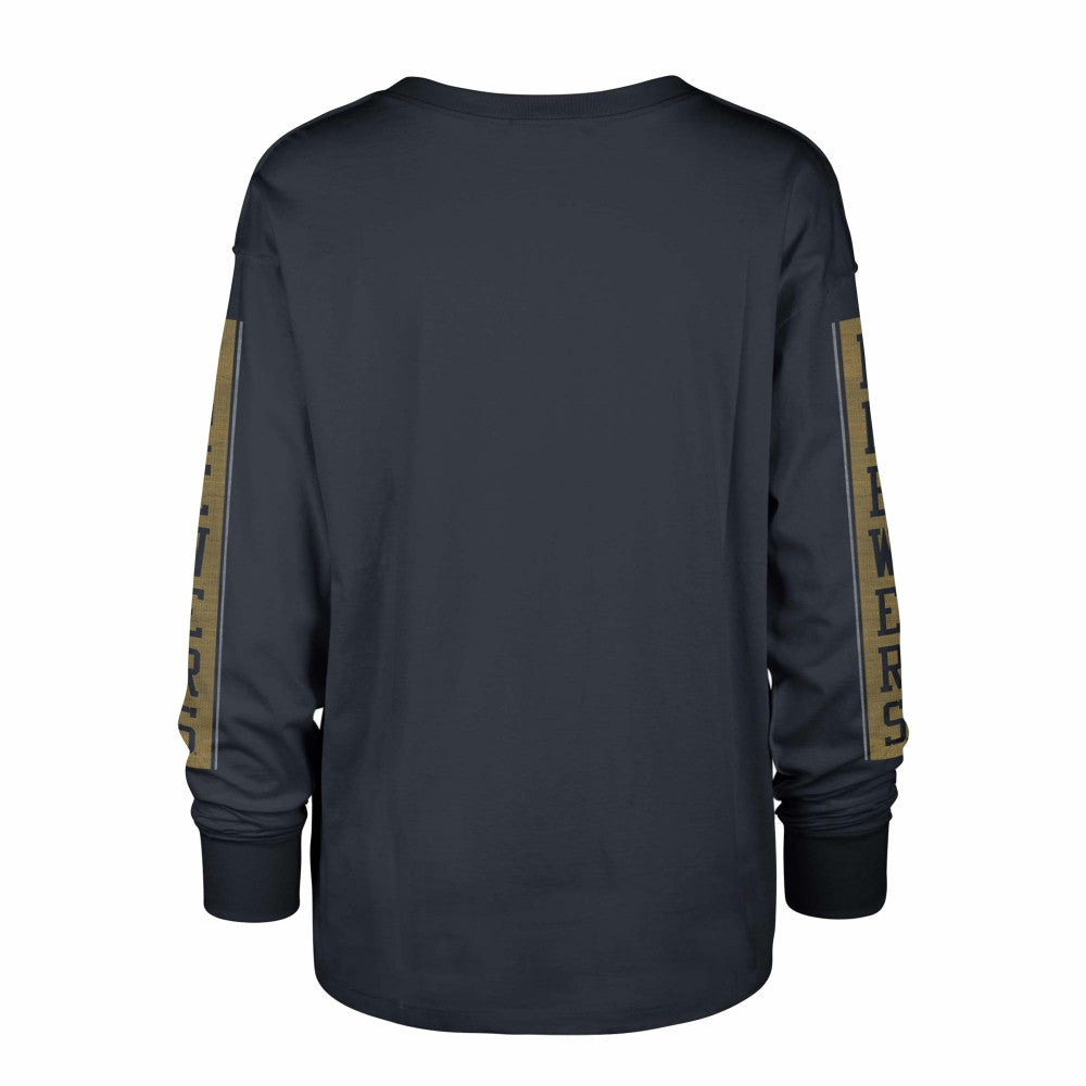 Navy Milwaukee Brewers '47 Women's Statement Long Sleeve T-Shirt