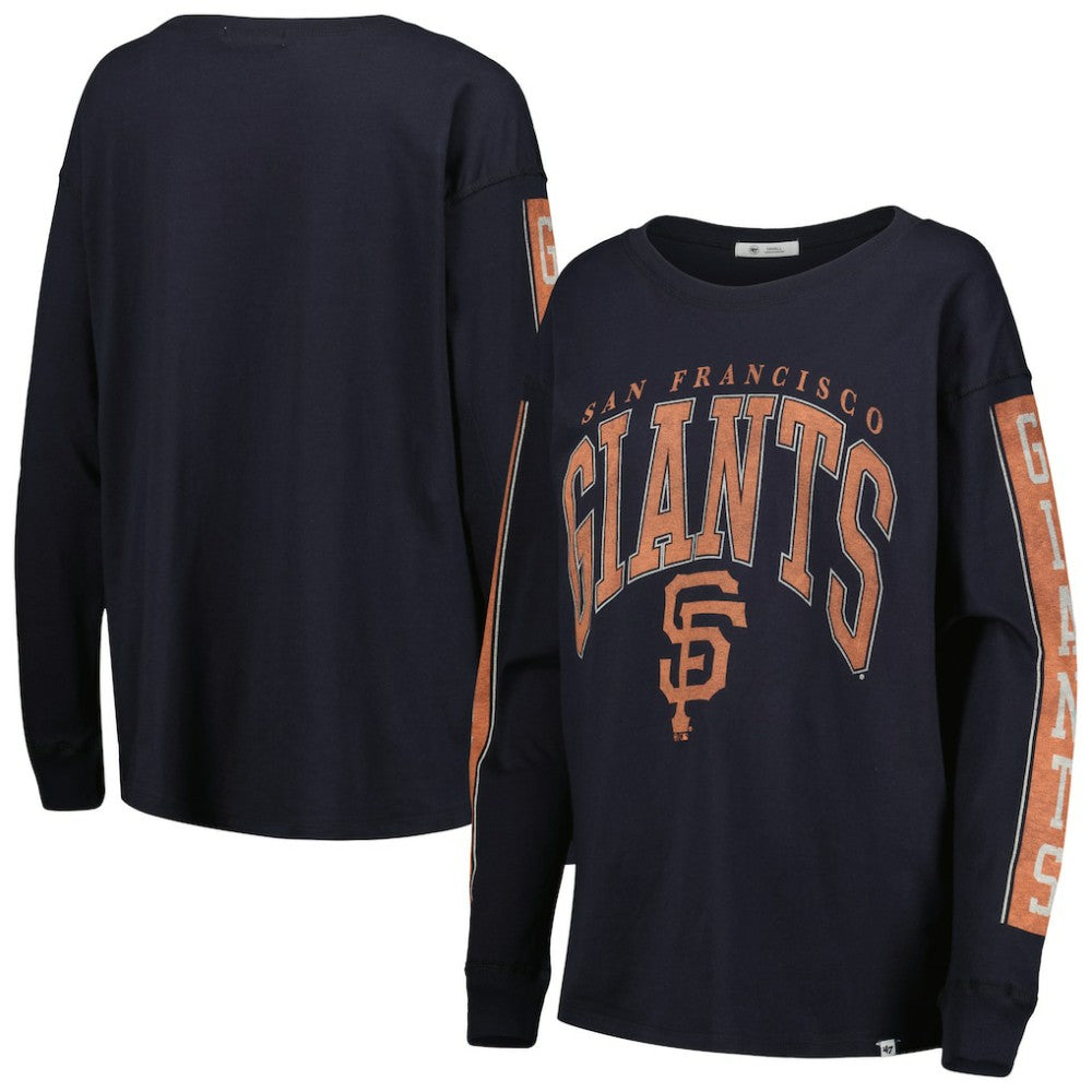 Black San Francisco Giants '47 Women's Statement Long Sleeve T-Shirt
