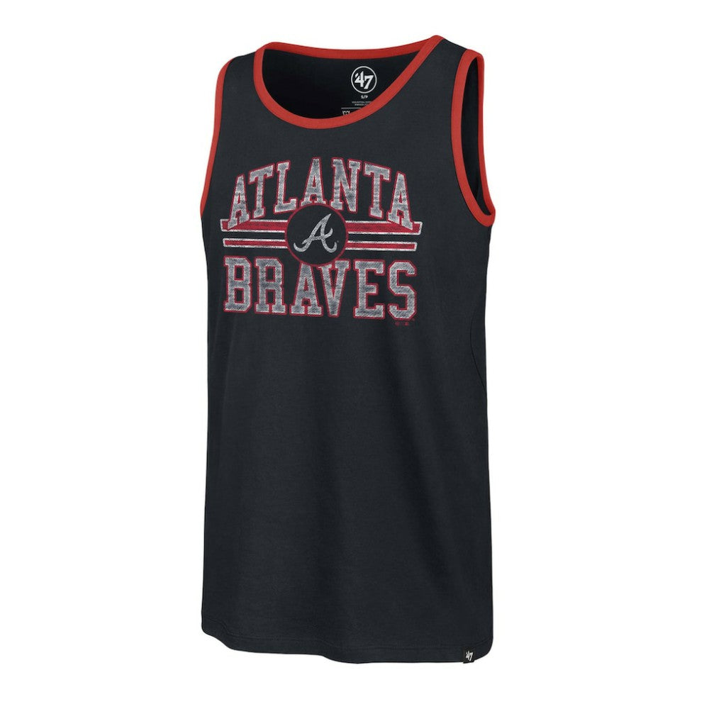 Navy Atlanta Braves '47 Winger Franklin Tank Top