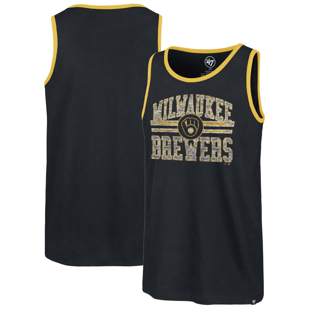 Navy Milwaukee Brewers '47 Winger Franklin Tank Top