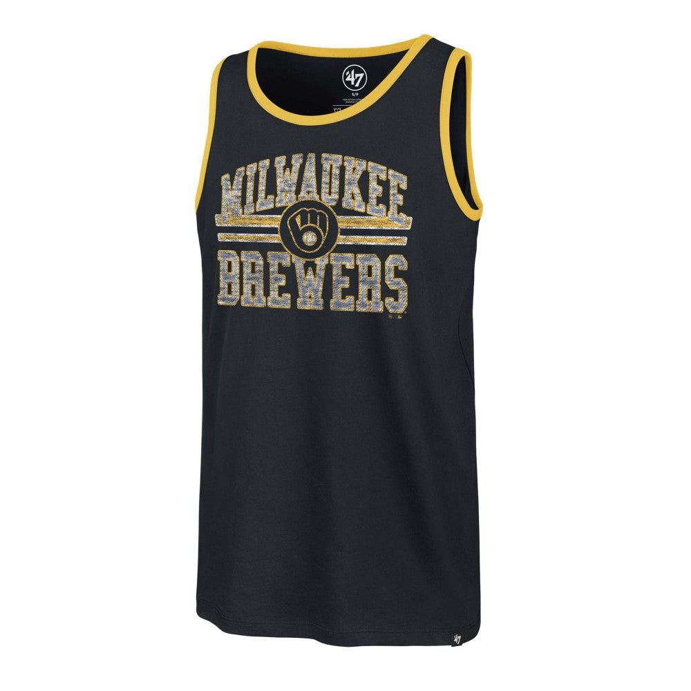 Navy Milwaukee Brewers '47 Winger Franklin Tank Top