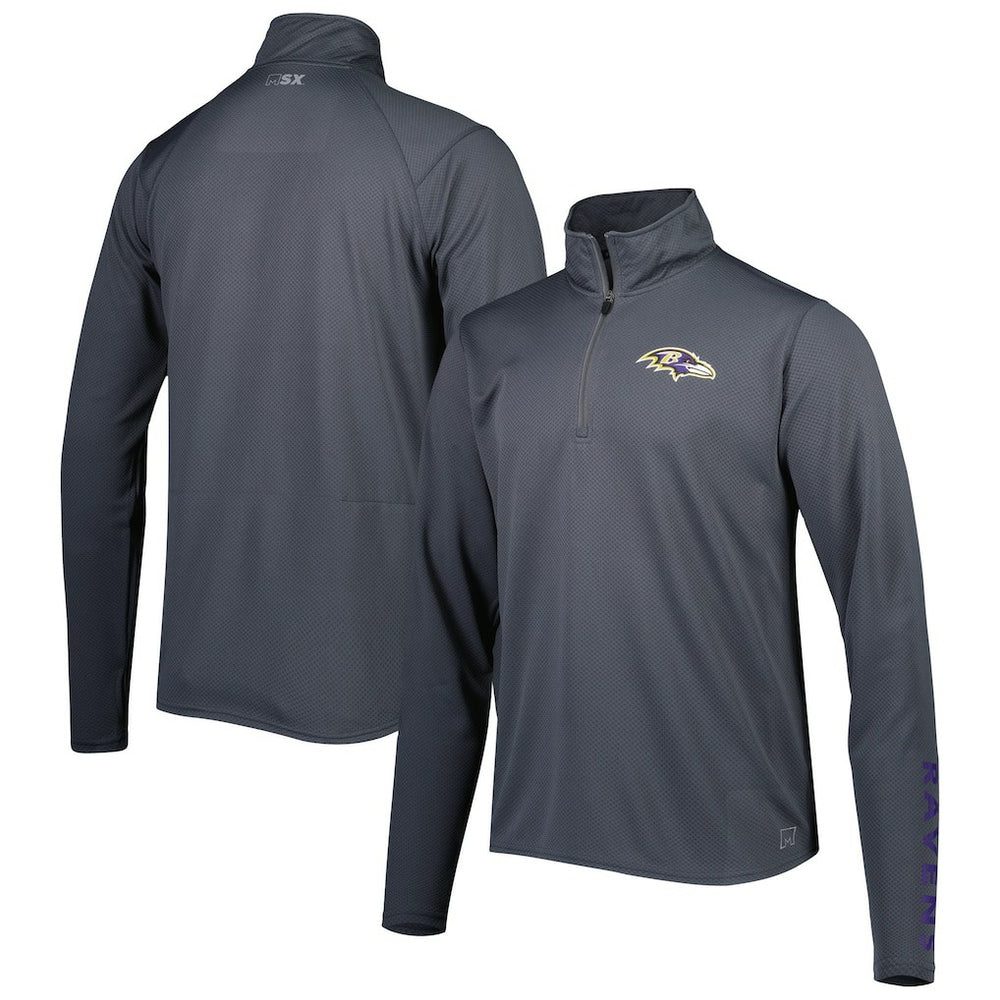 MSX by Michael Strahan Half-Zip Pullover - Baltimore Ravens Pullover