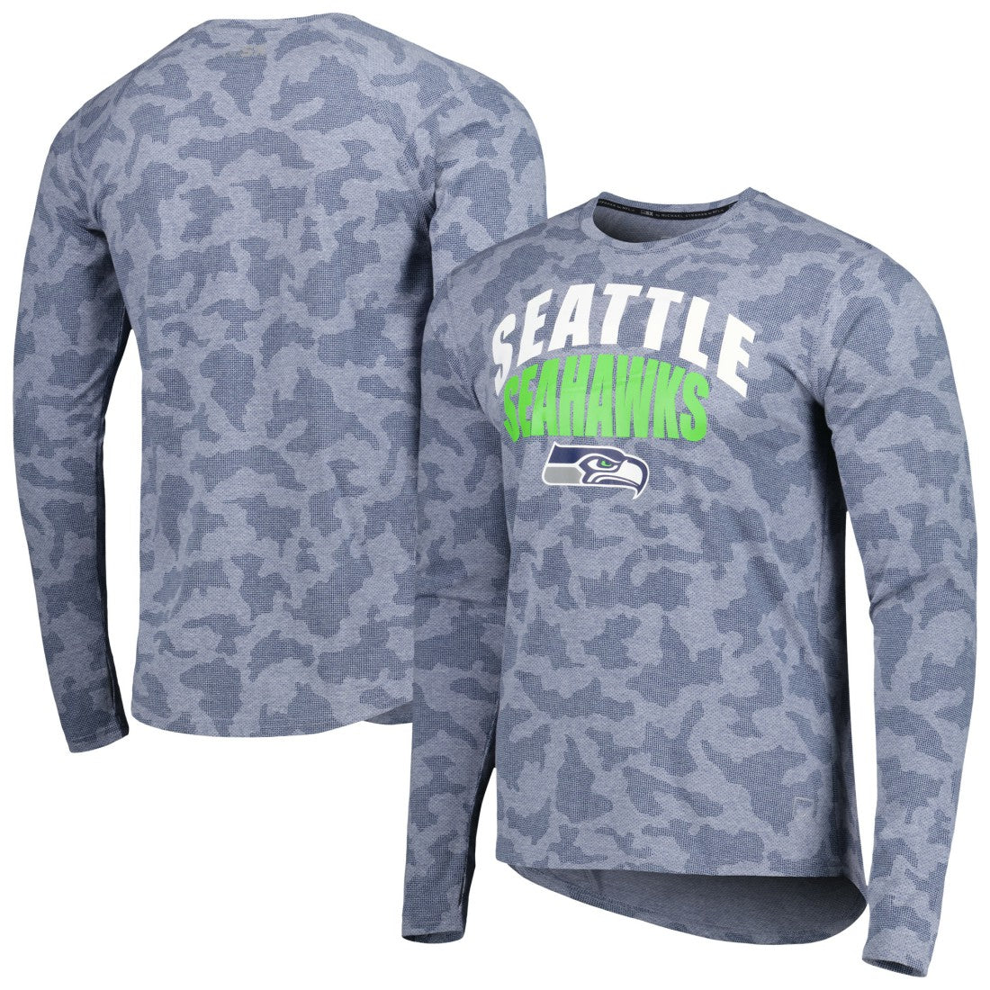 MSX by Michael Strahan Performance Camo Long Sleeve T-Shirt - Seattle Seahawks T-shirts