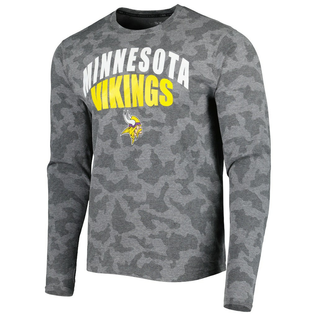 MSX by Michael Strahan Performance Camo Long Sleeve T-Shirt - Minnesota Vikings T-shirts
