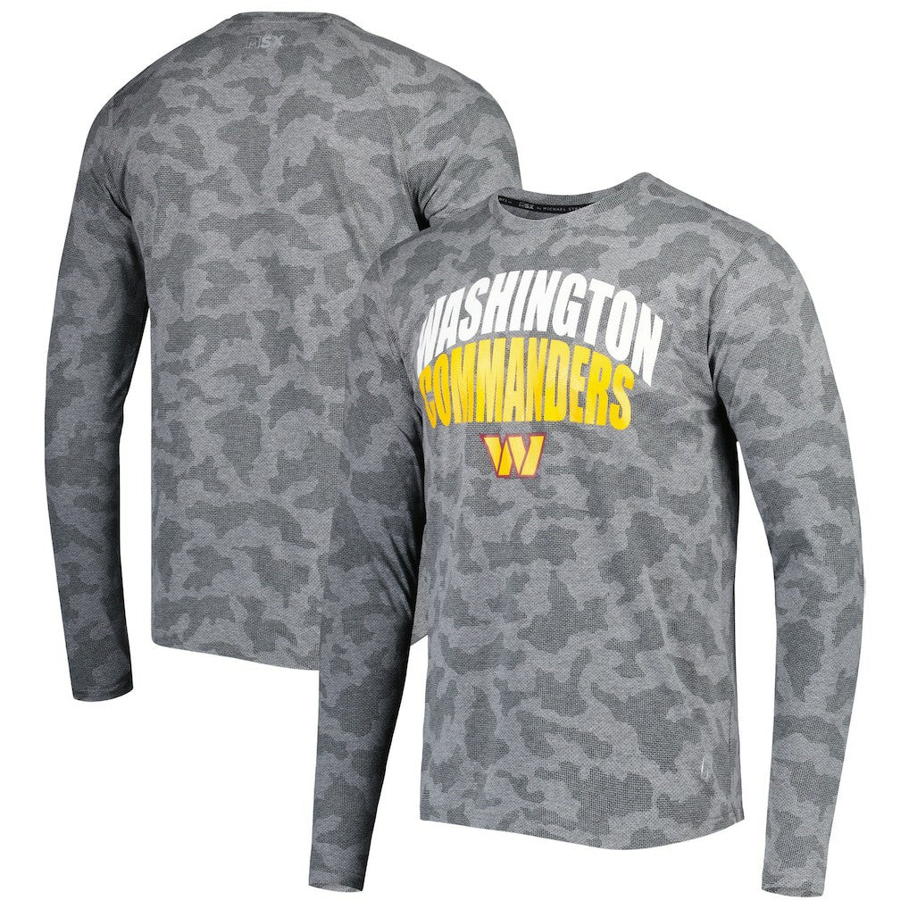 MSX by Michael Strahan Performance Camo Long Sleeve T-Shirt - Washington Commanders T-shirts
