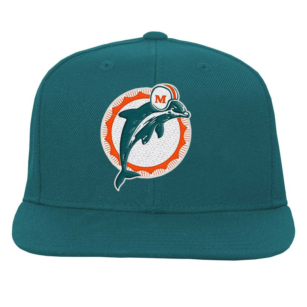 Youth Gridiron Classics Ground Snapback Hat - Miami Dolphins Hats