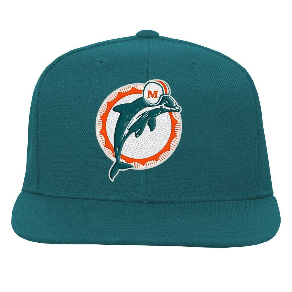 Youth Gridiron Classics Ground Snapback Hat - Miami Dolphins Hats