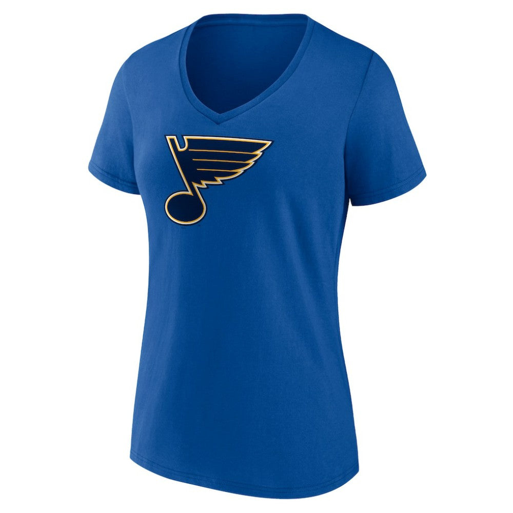 NHL St. Louis Blues Fanatics Women's Primary Logo Team V-Neck T-Shirt