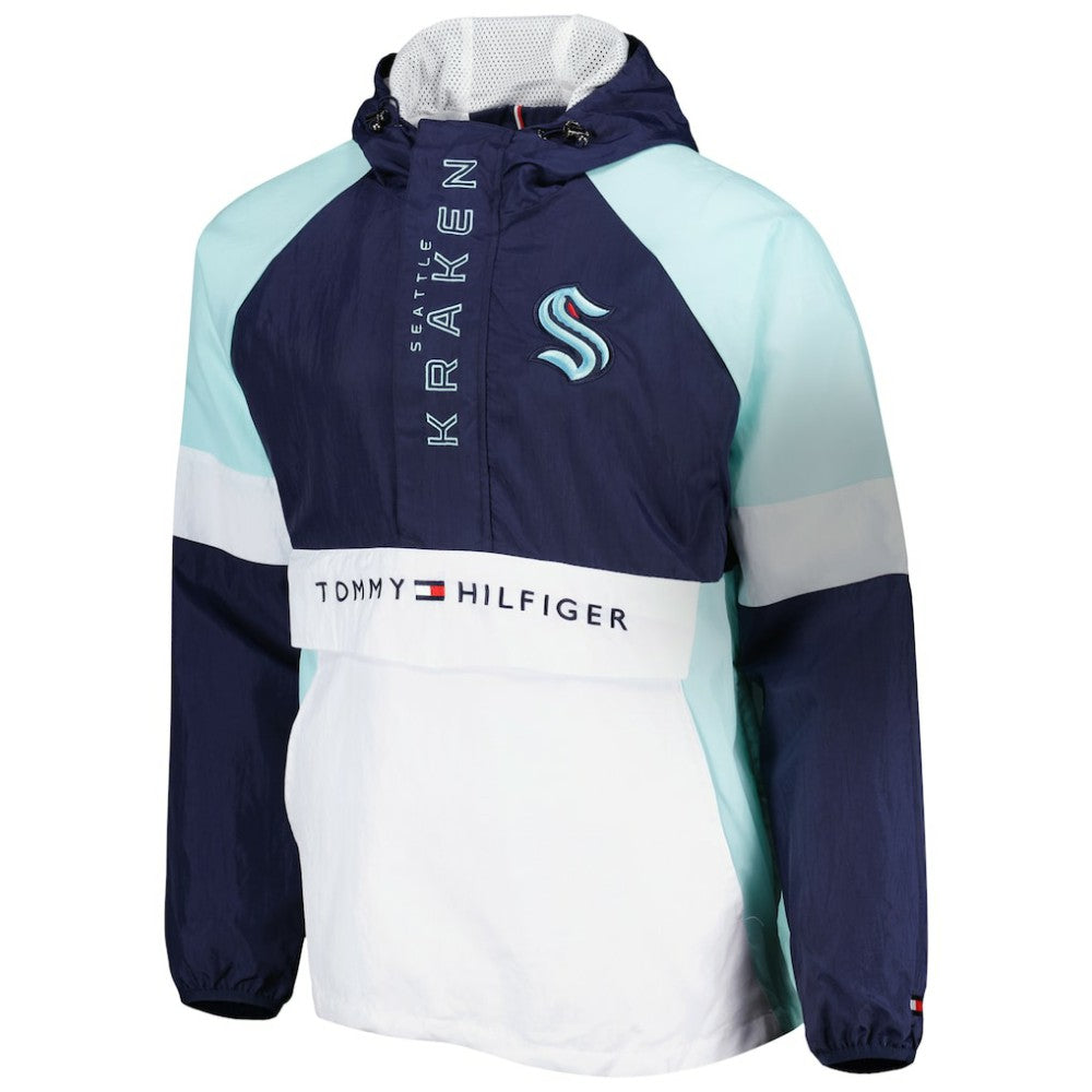 NHL Seattle Kraken Tommy Hilfiger Raglan Half-Zip Jacket