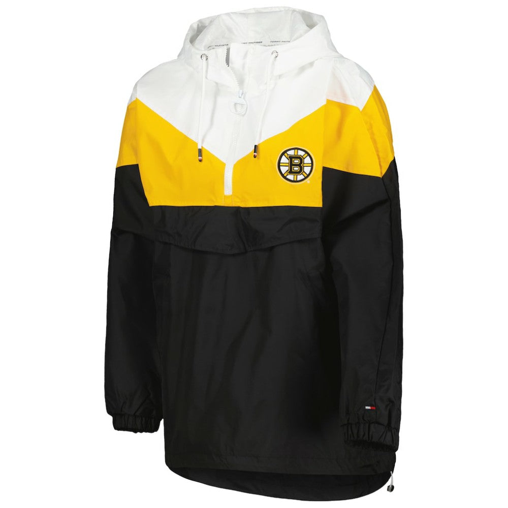 NHL Boston Bruins Tommy Hilfiger Women's Staci Half-Zip Windbreaker Jacket