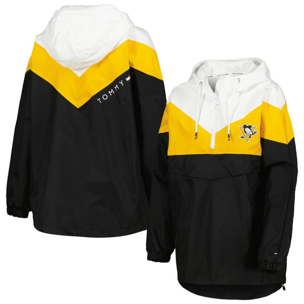 NHL Pittsburgh Penguins Tommy Hilfiger Women's Staci Half-Zip Windbreaker Jacket