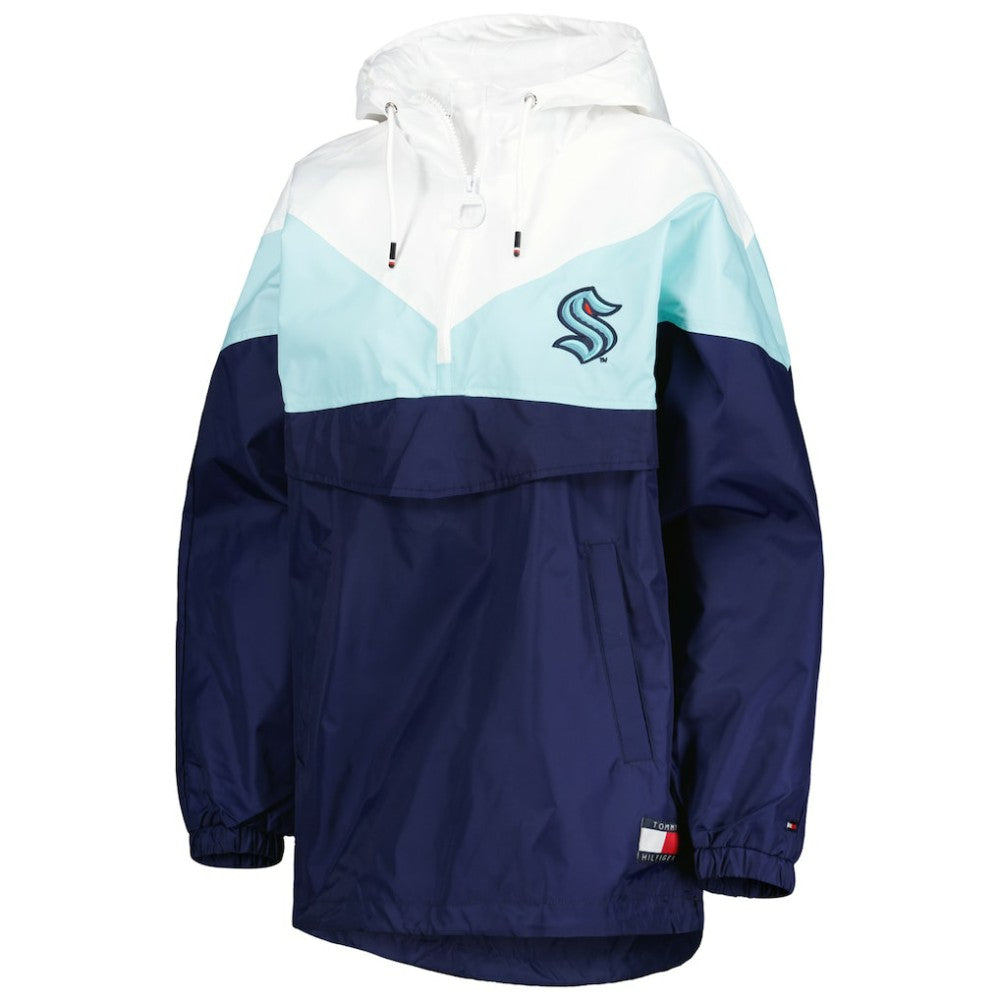 NHL Seattle Kraken Tommy Hilfiger Women's Staci Half-Zip Windbreaker Jacket