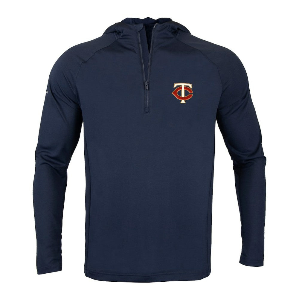 Navy Minnesota Twins Levelwear Zander Insignia Core Quarter-Zip Pullover Hoodie