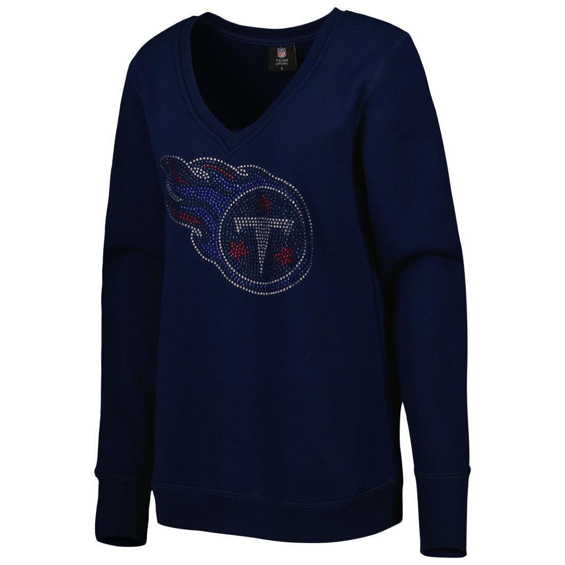 Cuce Women's Deep V-Neck Pullover Sweatshirt - Tennessee Titans Pullover