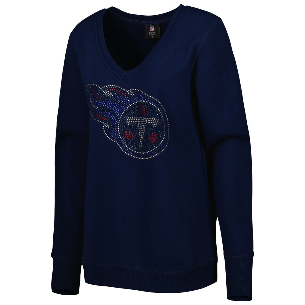 Cuce Women's Deep V-Neck Pullover Sweatshirt - Tennessee Titans Pullover