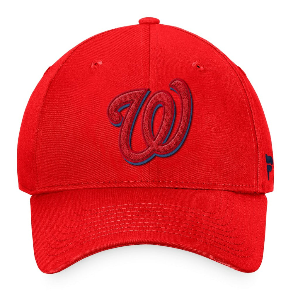 Red Washington Nationals Fanatics Fundamental Shadow Snapback Hat