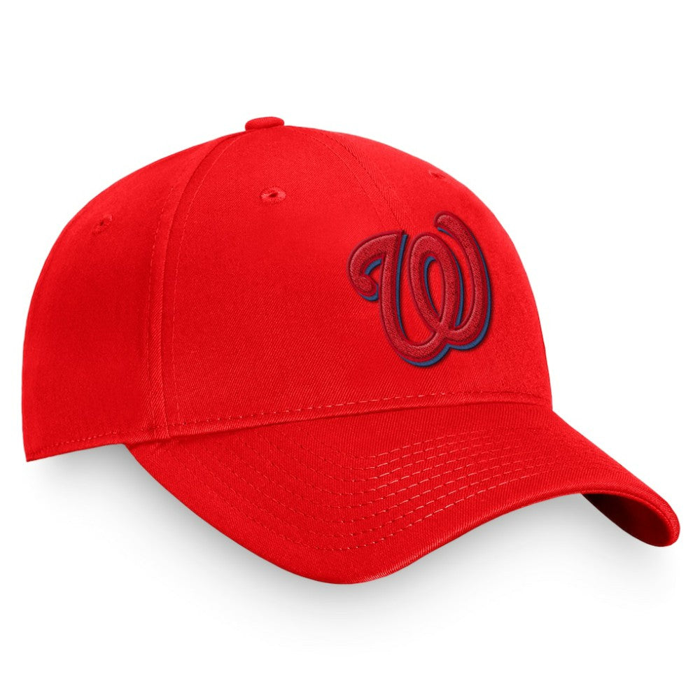 Red Washington Nationals Fanatics Fundamental Shadow Snapback Hat