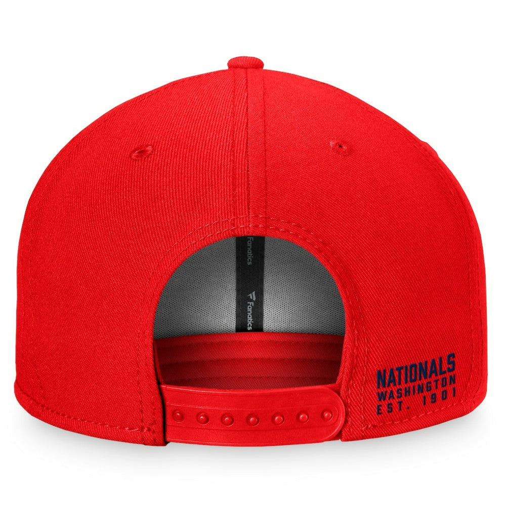 Red Washington Nationals Fanatics Fundamental Shadow Snapback Hat