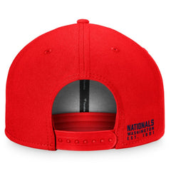 Red Washington Nationals Fanatics Fundamental Shadow Snapback Hat