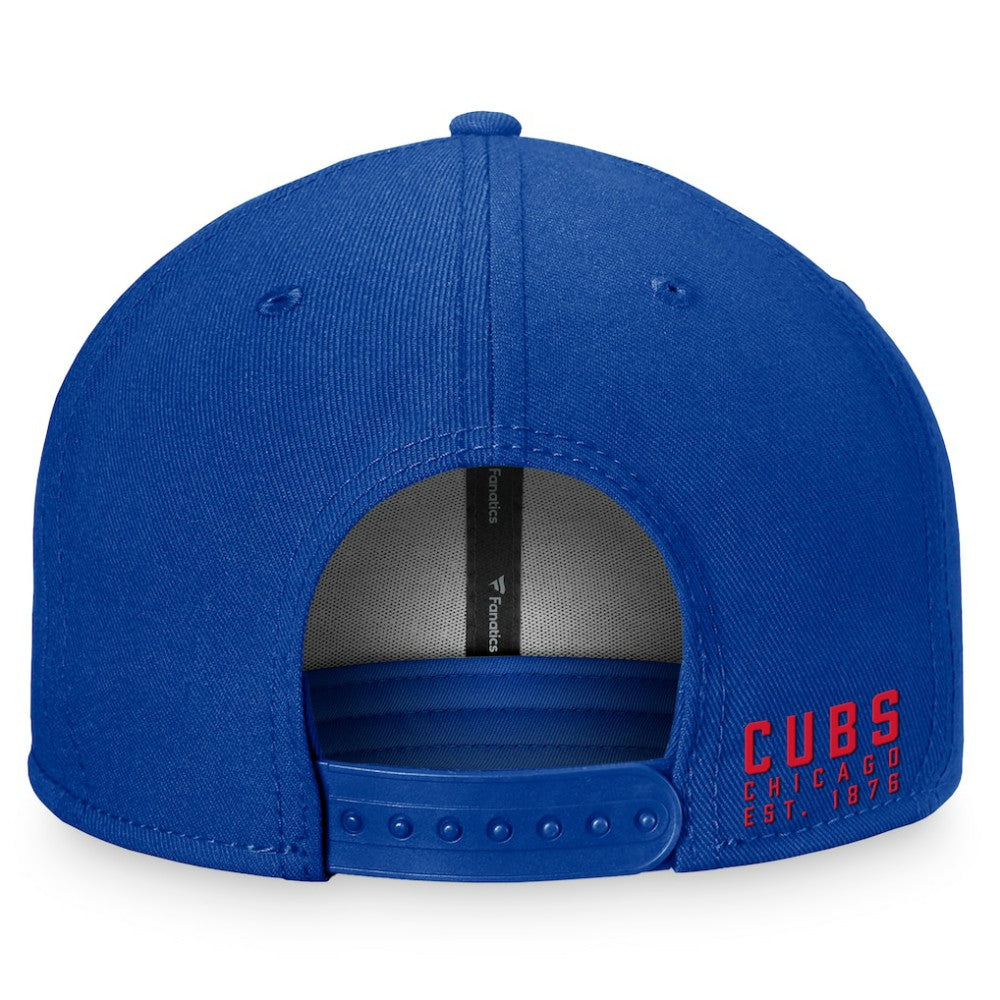 Royal Chicago Cubs Fanatics Fundamental Shadow Snapback Hat