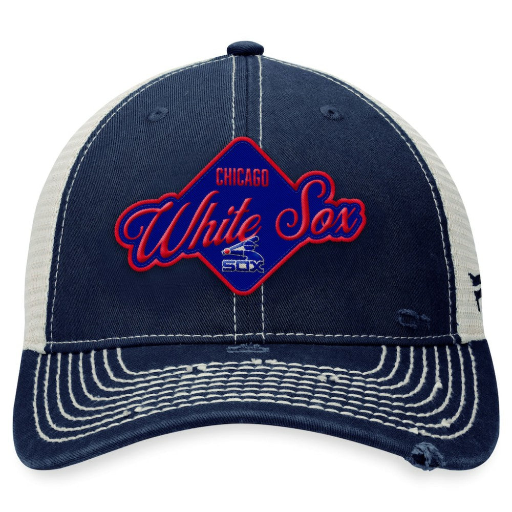 Navy Chicago White Sox Fanatics Heritage Trucker Snapback Hat